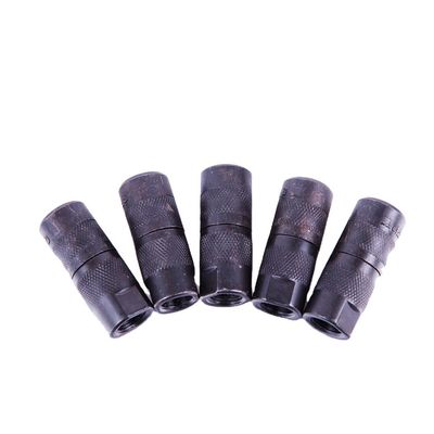 Stile di design tradizionale impermeabile nero in acciaio inossidabile Grease Nipple Coupler per confezionatori di iniezione