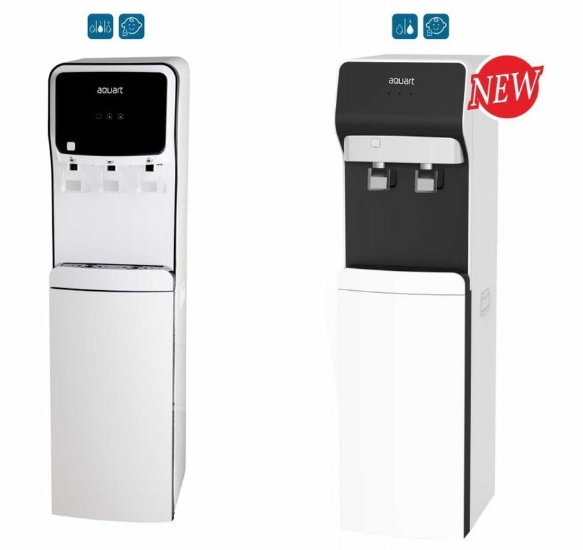 Dispensatore d'acqua calda e fredda per condotte con installazione di stand e raffreddamento del compressore